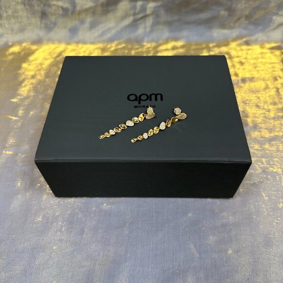 APM Monaco Galet Gold Earrings - Picture 5 of 7
